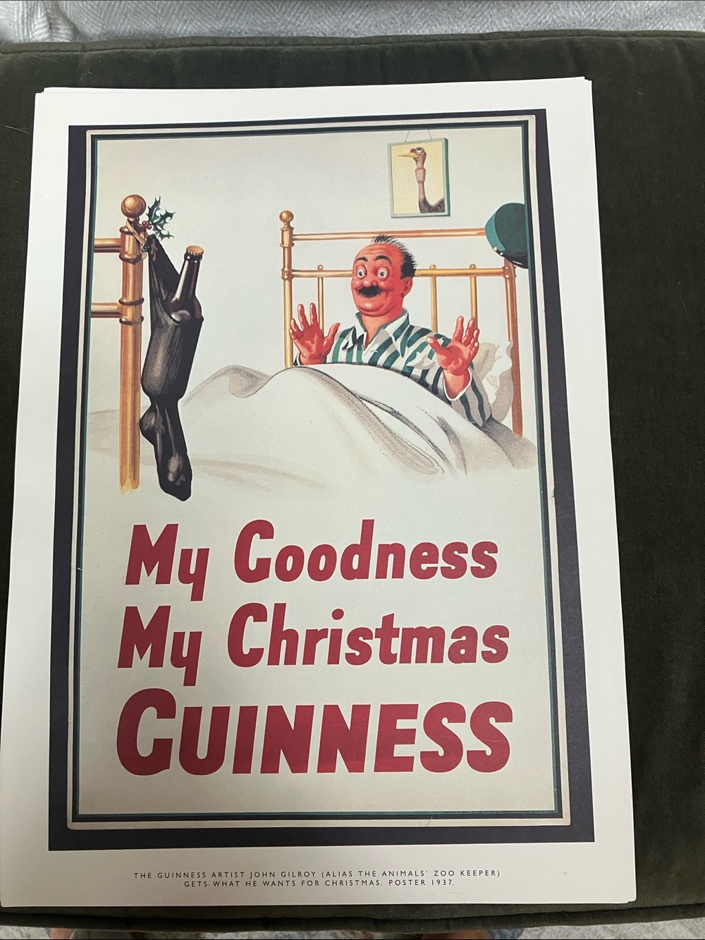 Guinness Christmas Print